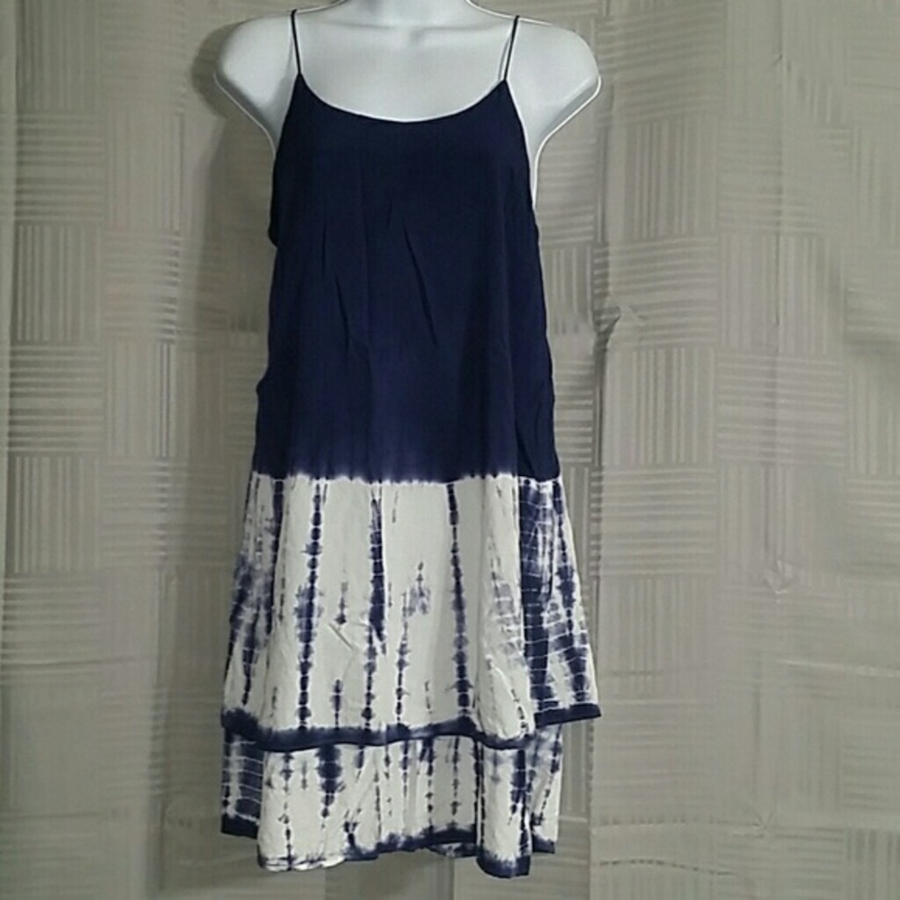 Blue + Tie dye sun dress